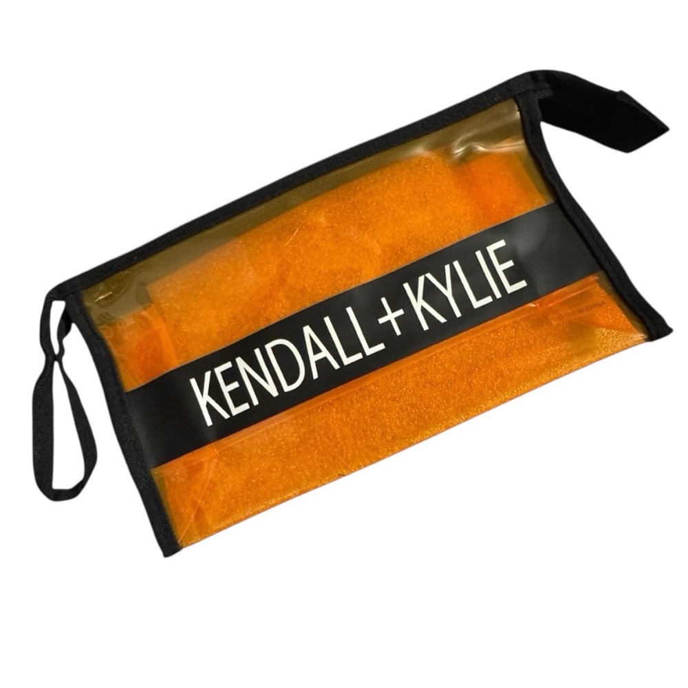 K+K Clear Pouch – Orange – Wristlet